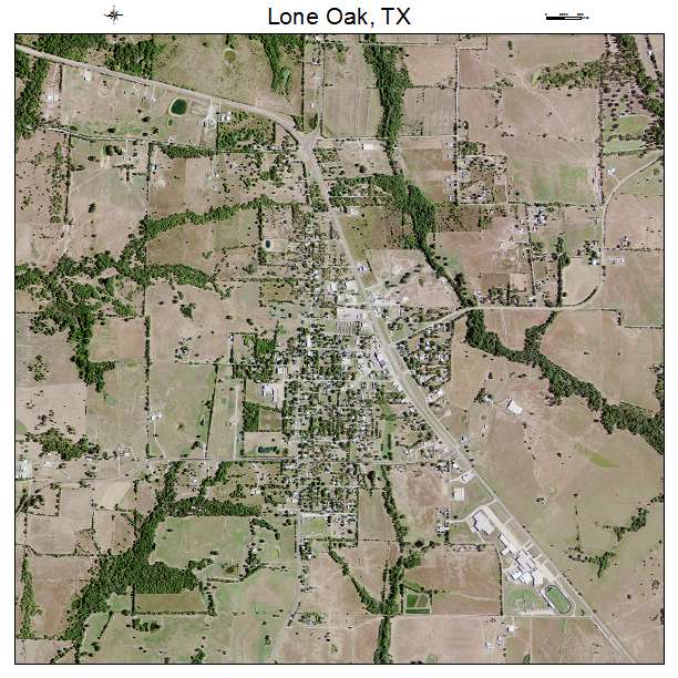 Lone Oak, TX air photo map