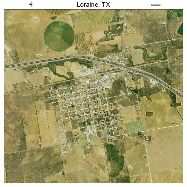 Loraine, TX air photo map