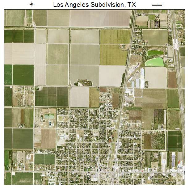 Los Angeles Subdivision, TX air photo map