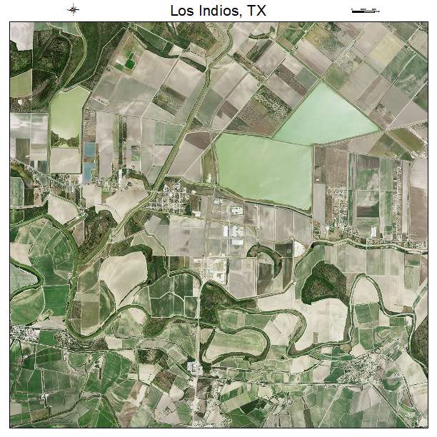 Los Indios, TX air photo map
