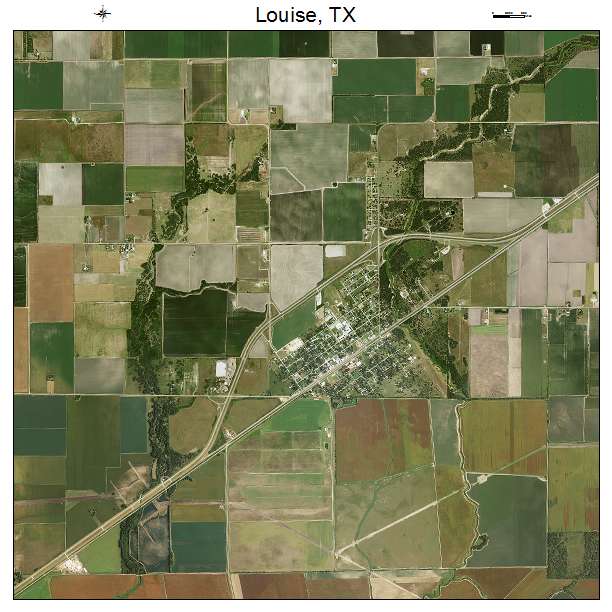 Louise, TX air photo map