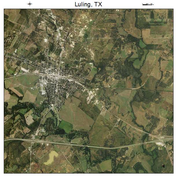 Luling, TX air photo map