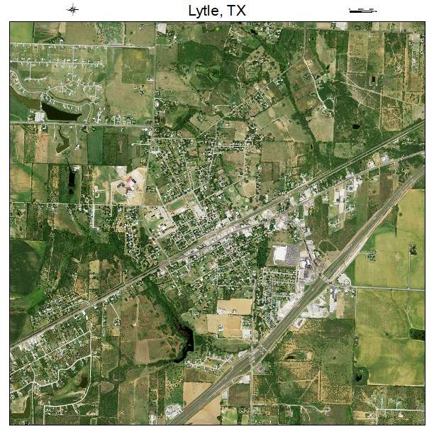 Lytle, TX air photo map