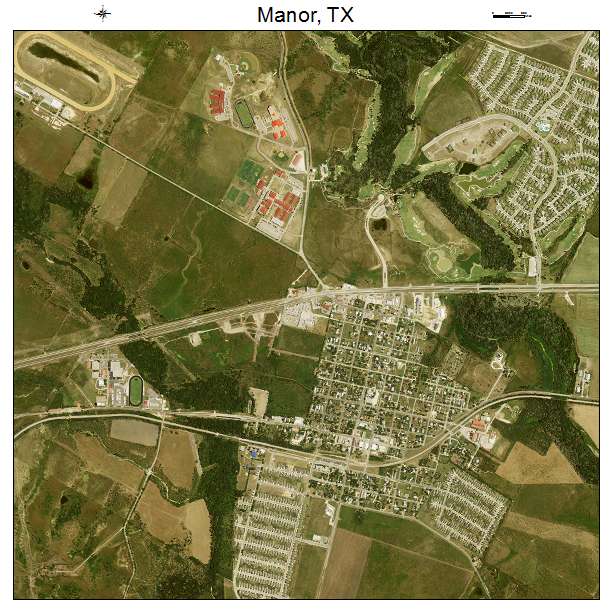 Manor, TX air photo map