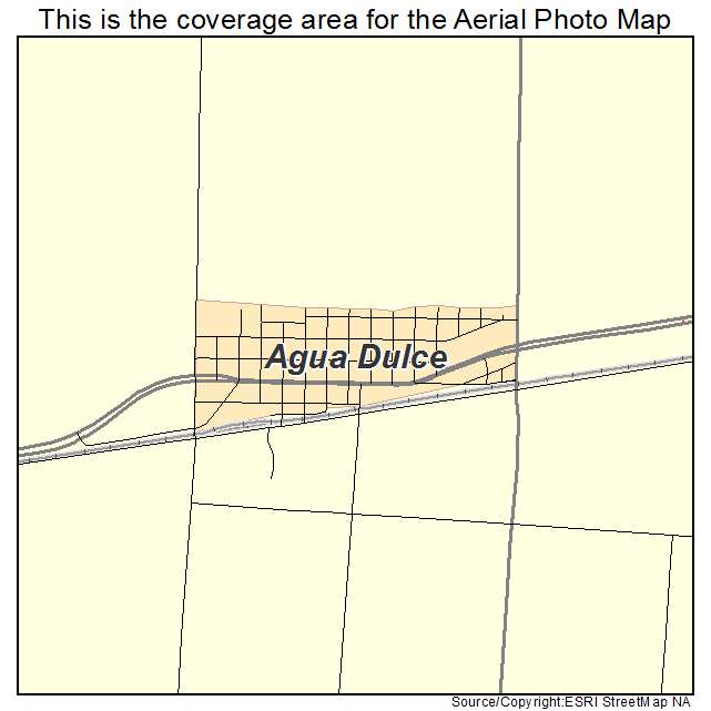 Agua Dulce, TX location map 