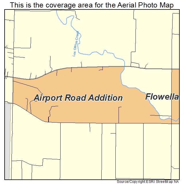 Airport Road Addition, TX location map 