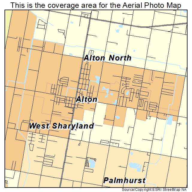 Alton, TX location map 