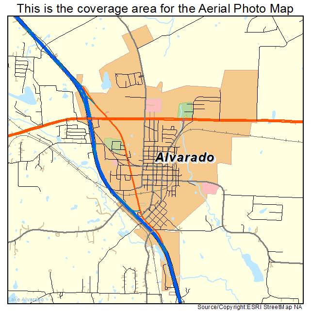 Alvarado, TX location map 