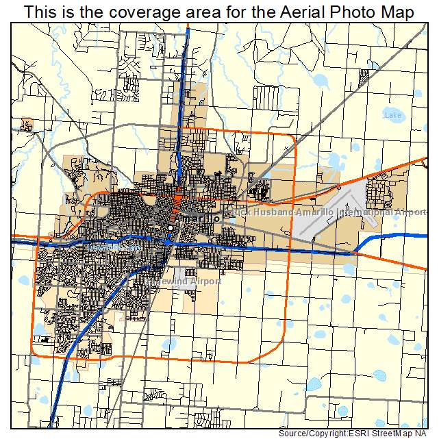 Amarillo, TX location map 