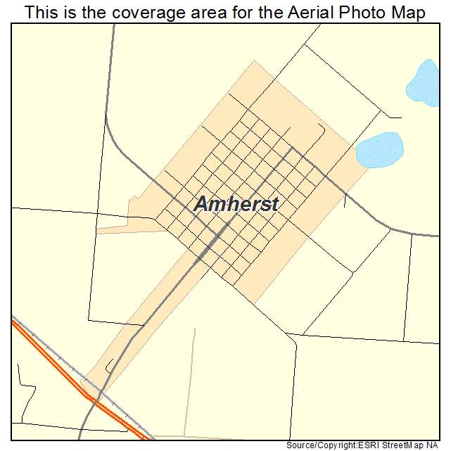 Amherst, TX location map 