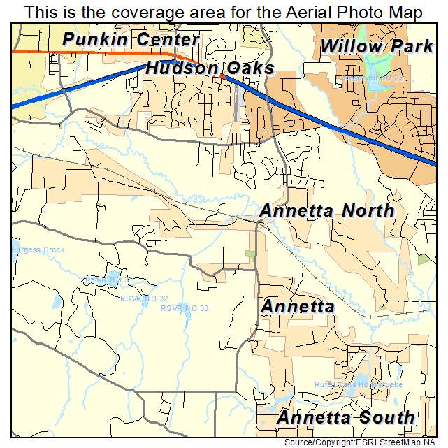 Annetta North, TX location map 