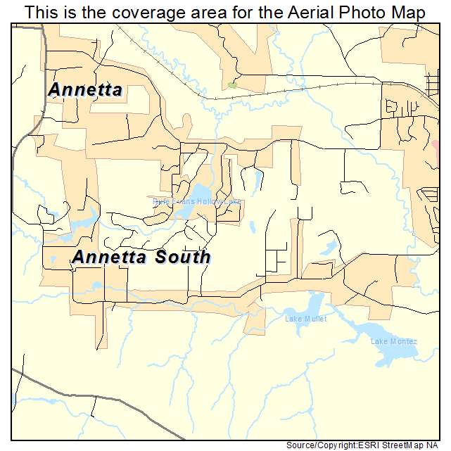 Annetta South, TX location map 