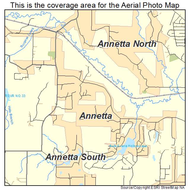 Annetta, TX location map 