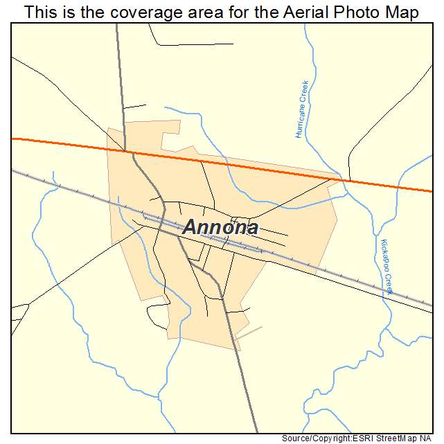 Annona, TX location map 