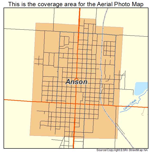 Anson, TX location map 