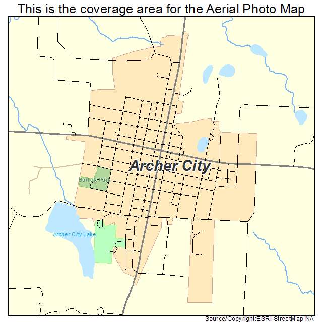 Archer City, TX location map 