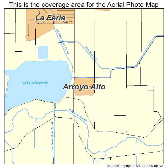 Arroyo Alto, TX location map 