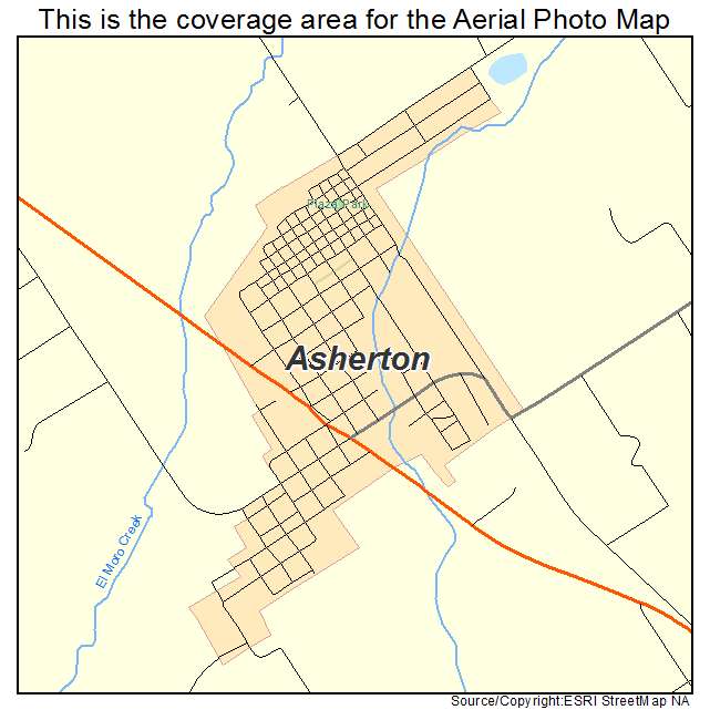 Asherton, TX location map 