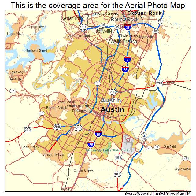 Austin, TX location map 