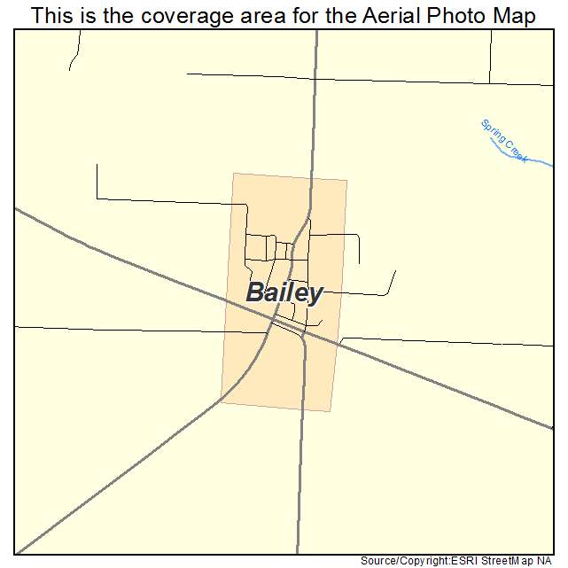 Bailey, TX location map 