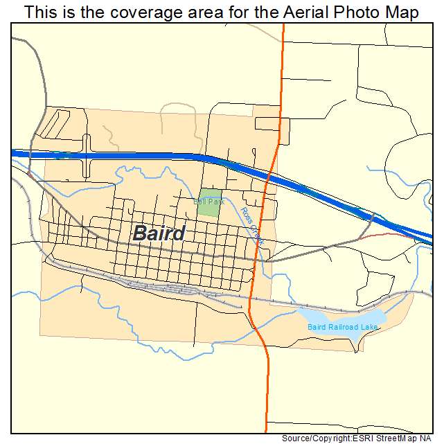 Baird, TX location map 
