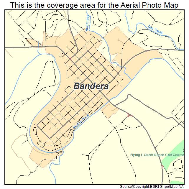 Bandera, TX location map 
