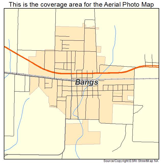 Bangs, TX location map 