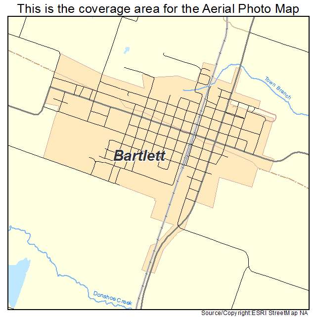 Bartlett, TX location map 