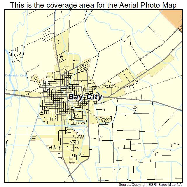 Bay City, TX location map 