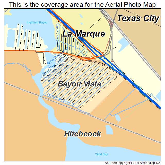 Bayou Vista, TX location map 