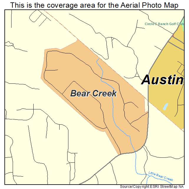 Bear Creek, TX location map 