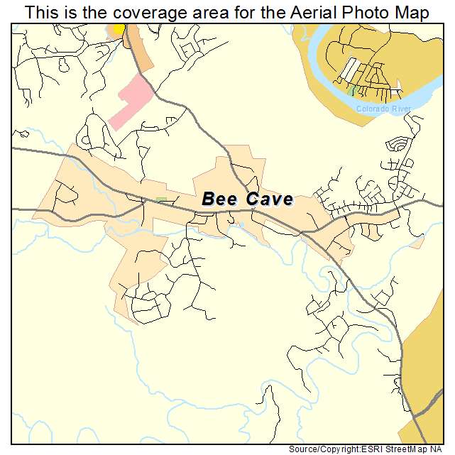 Bee Cave, TX location map 