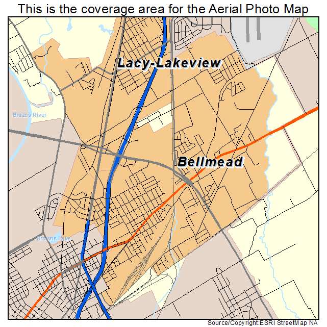 Bellmead, TX location map 
