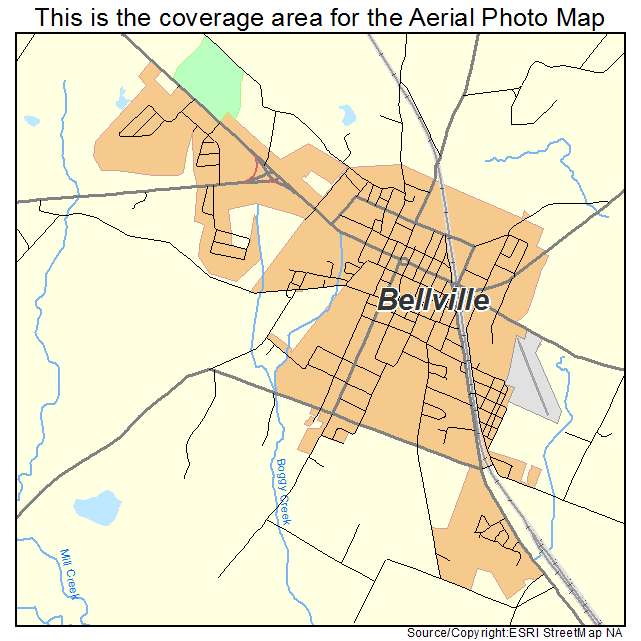 Bellville, TX location map 