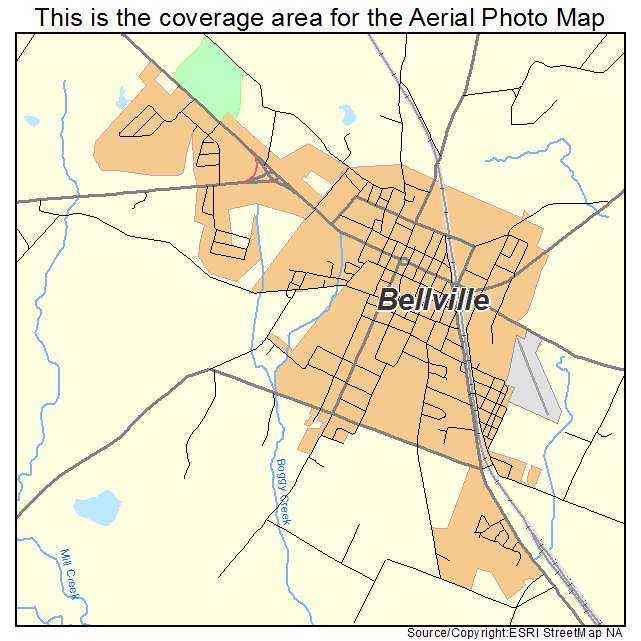 Bellville, TX location map 