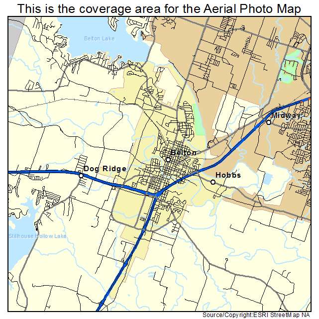 Map Of Belton Texas