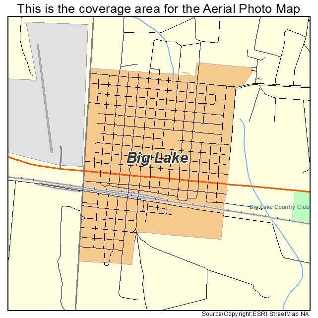 Big Lake, TX location map 