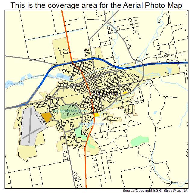 Big Spring, TX location map 