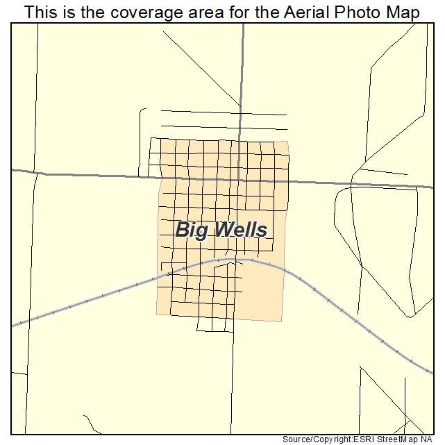 Big Wells, TX location map 