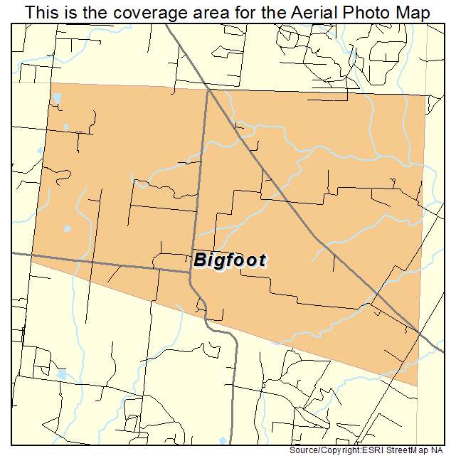 Bigfoot, TX location map 