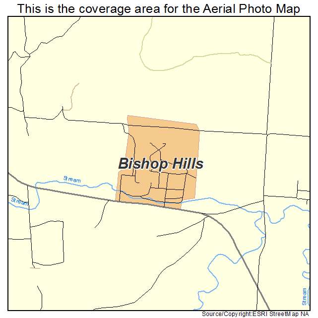 Bishop Hills, TX location map 