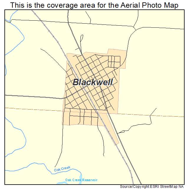 Blackwell, TX location map 