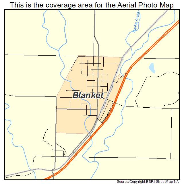 Blanket, TX location map 