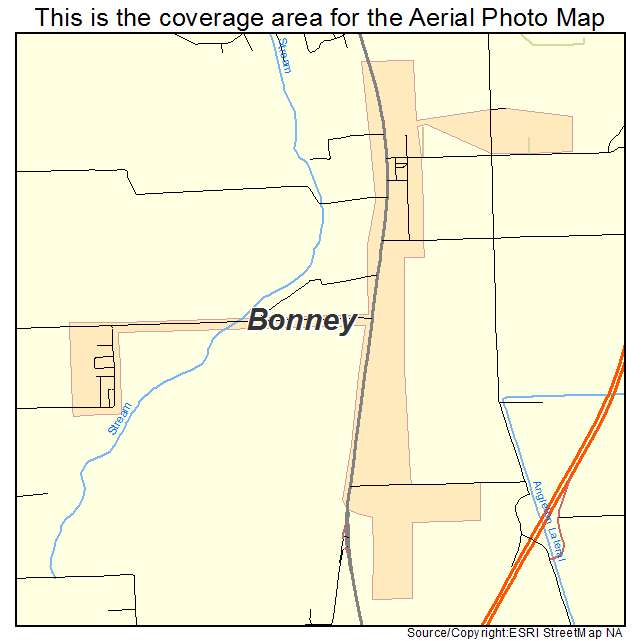 Bonney, TX location map 