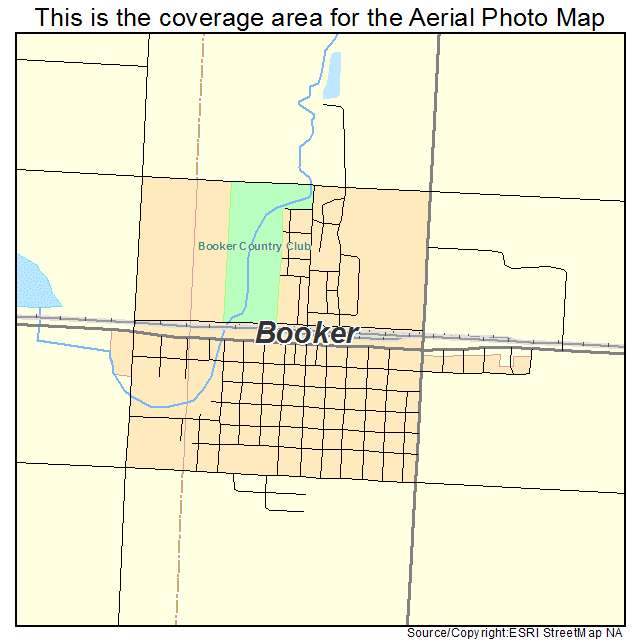 Booker, TX location map 