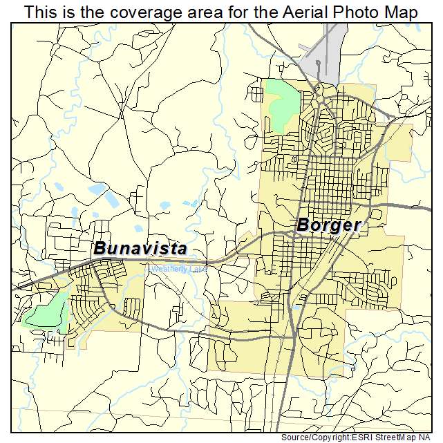 Borger, TX location map 