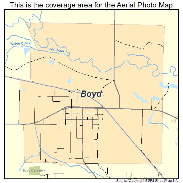 Boyd, TX location map 