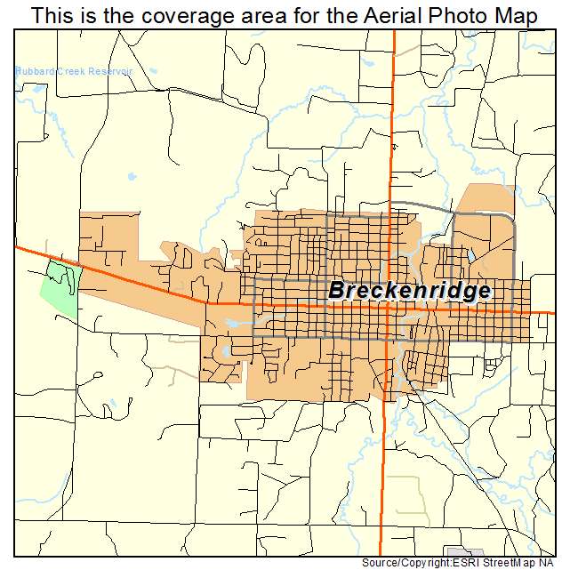 Breckenridge, TX location map 