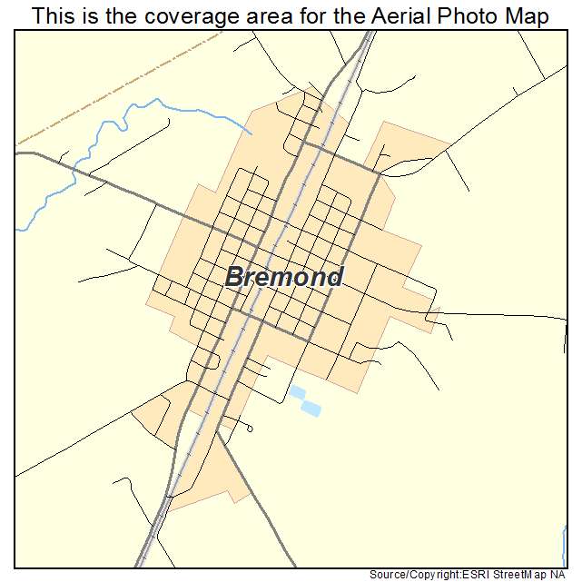 Bremond, TX location map 