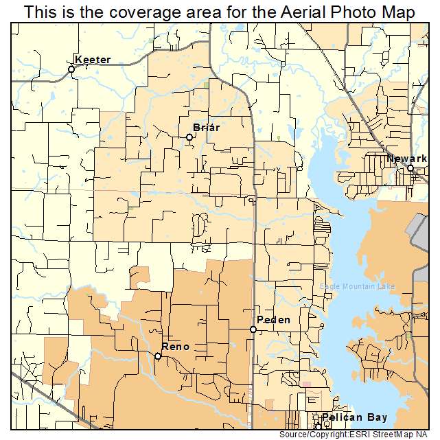 Briar, TX location map 